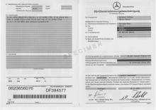 Certificato di conformità Mercedes