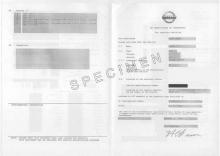 Certificato di conformità Nissan