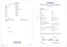 Certificato di conformità  Volvo 